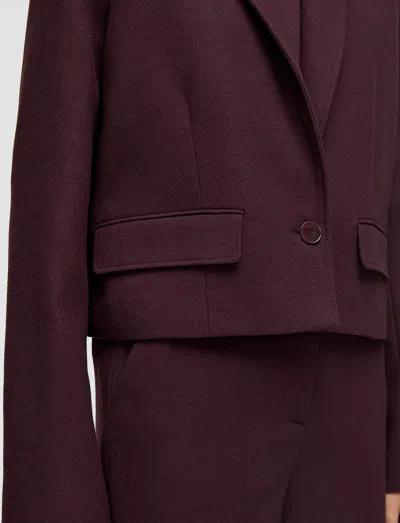 Joseph Elia Flannel Wool Jacket In Purple