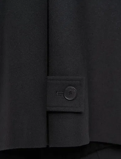 Joseph Elia Flannel Wool Jacket In Black