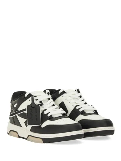 Off-white Color-block Low-top Sneakers With Bold Arrow Motifs In Black