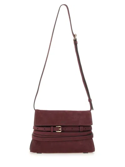 Moschino Couture Bordeaux Shoulder Bag In Burgundy