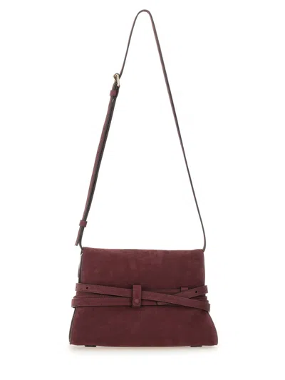 Moschino Couture Bordeaux Shoulder Bag In Burgundy