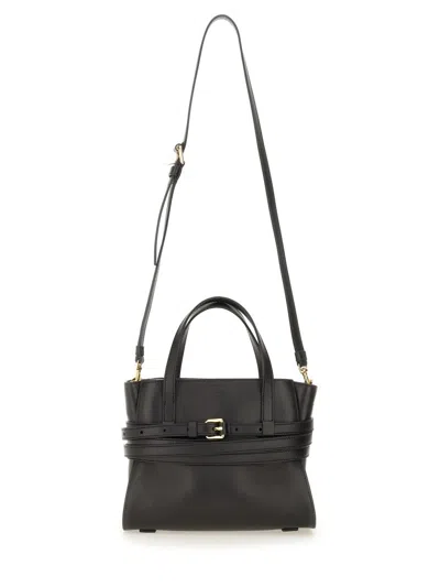 Moschino Tie Me Small Leather Handbag