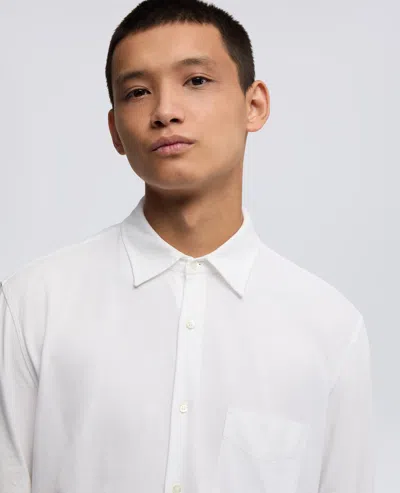 Aspesi Camicia In Jersey Vellutato - Bianco In White