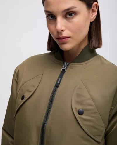 Aspesi Cropped Bomber Jacket In Green