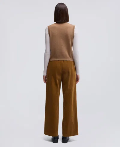 Aspesi Gilet In Lana Cashmere - Cammello In Brown