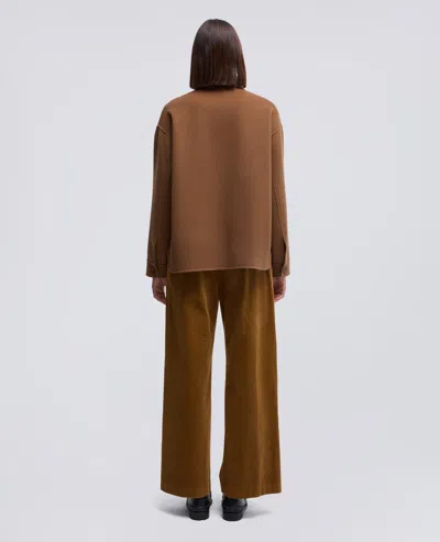 Aspesi Overshirt In Double Di Lana - Cammello In Brown