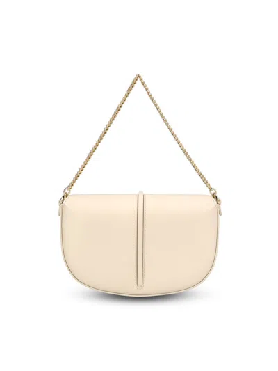 Fendi Graphy Leather Wallet On Chain In Neutral