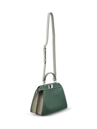Fendi Small Peekaboo Iseeu Tote Bag In Green