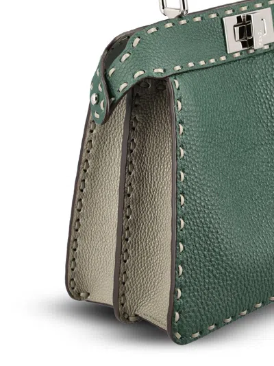 Fendi Small Peekaboo Iseeu Tote Bag In Green