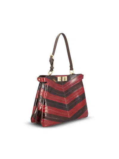 Fendi Medium Peekaboo Soft Shoulder Bag In Blue
