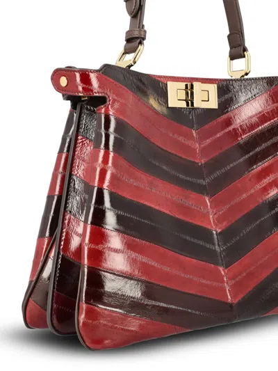 Fendi Medium Peekaboo Soft Shoulder Bag In Blue