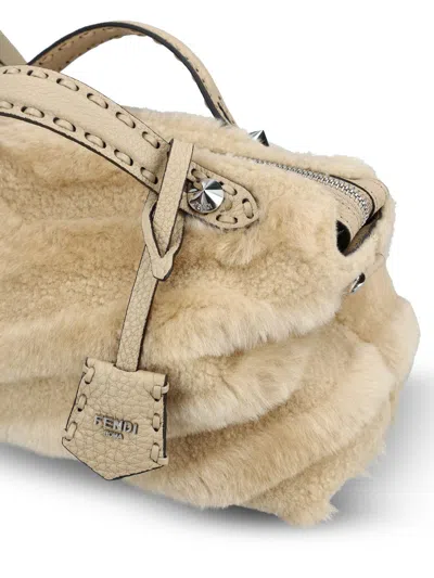 Fendi Medium By The Way Selleria Tote In Neutral