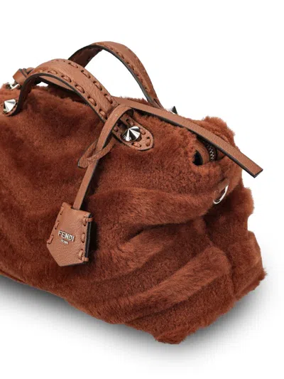 Fendi Medium By The Way Selleria Tote In Brown