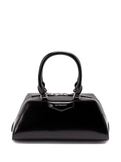Givenchy Women Antigona East West Small Leather Shoulder Bag In Black