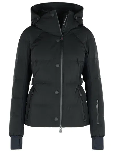 Moncler Grenoble Black Stretch Nylon Guyane Down Jacket In Blue