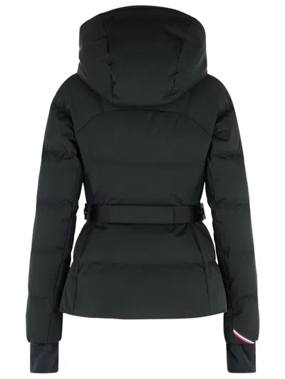 Moncler Grenoble Black Stretch Nylon Guyane Down Jacket In Blue