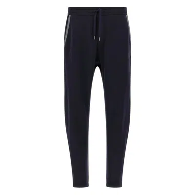 Brunello Cucinelli Drawstring-cuff Track Pants In Blue