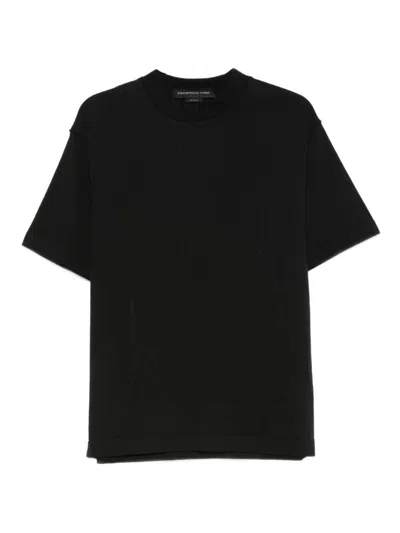 Federico Cina Tortellino Recipe Cotton T-shirt Clothing In Black