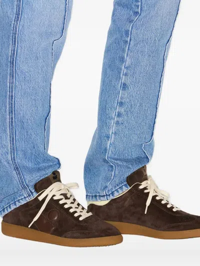 Isabel Marant Bryce Low-top Suede Sneakers Shoes In Brown