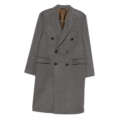 Reveres 1949 Double-breasted Coat In Black