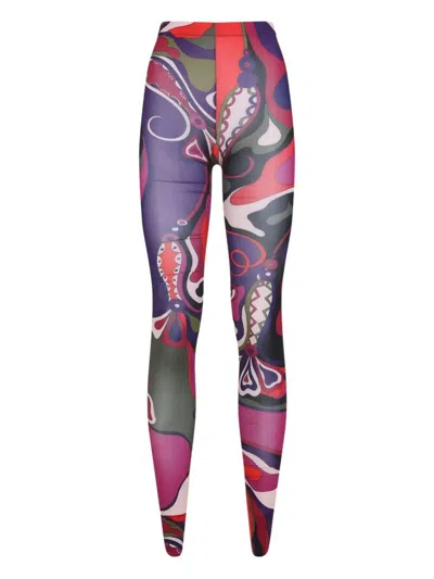 Pucci Printed Tights Clothing In Multi