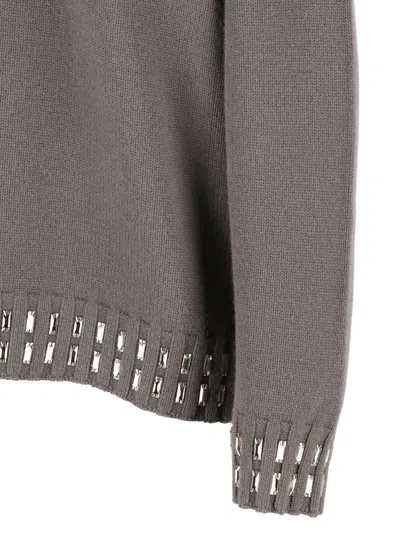 Fendi Gray Wool And Cashmere Jumper In Gray