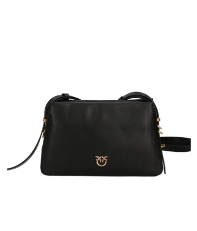 Pinko Mini One Two Three Crossbody Bag In Black