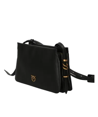 Pinko Mini One Two Three Crossbody Bag In Black