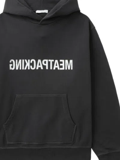 Helmut Lang Sweater Hoodie Kangaroo Pocket In Black