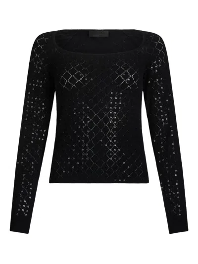 Liu •jo Jumper With Sequins In Black