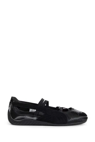 Puma Speedcat Satin Ballet Sneakers In Black