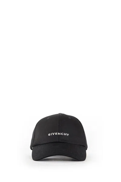 Givenchy Round Visor Cap With Embroidered Logo In Black
