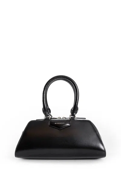 Givenchy Women Antigona East West Small Leather Shoulder Bag In Black