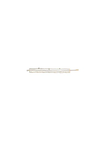 Saint Laurent Cassandre Multi-wrap Chain Bracelet In Gold