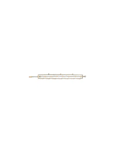Saint Laurent Cassandre Multi-wrap Chain Bracelet In Gold