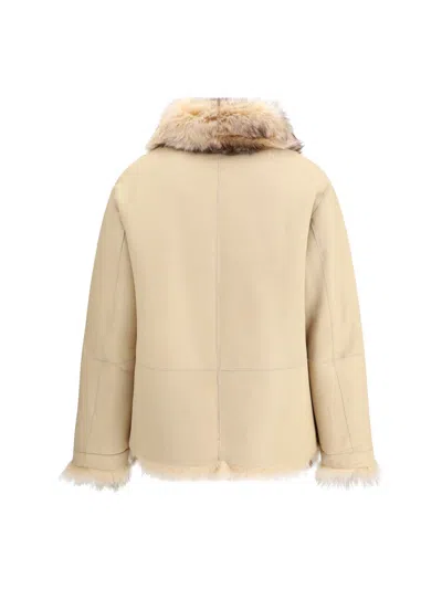 P.a.r.o.s.h P. A.r. O.s. H. Reversible Sheepskin In Brown