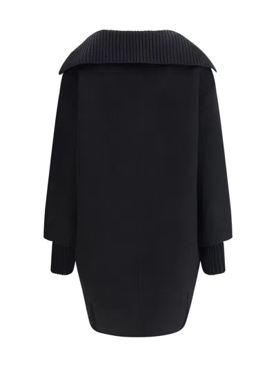 P.a.r.o.s.h P. A.r. O.s. H. Double-breasted Beige Coat In Black