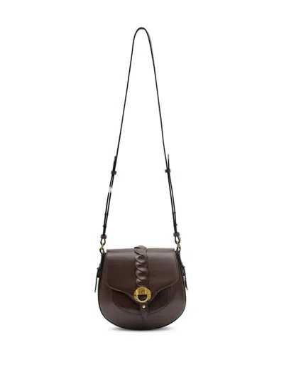 Isabel Marant Altay Small Leather Crossbody Bag In Brown