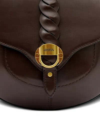 Isabel Marant Altay Small Leather Crossbody Bag In Brown