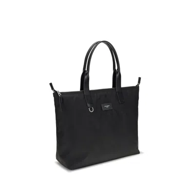 Dolce & Gabbana Logo-plaque Tote Bag In Black