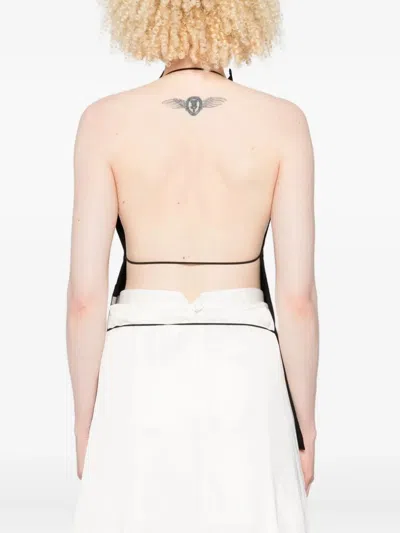 Federico Cina Backless Top Clothing In Black