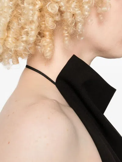 Federico Cina Backless Top Clothing In Black