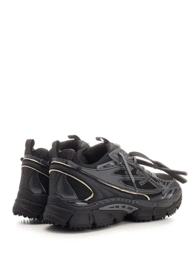 Off-white Mens Black Be Right Back Mixed-textile Low-top Trainers In Black