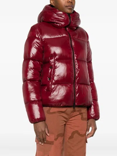 Save The Duck Biddy Hooded Down Jacket Clothing In Red