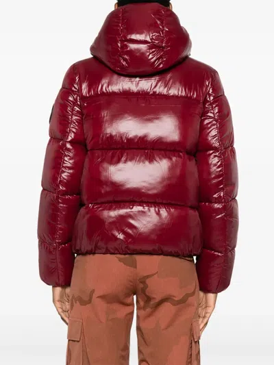 Save The Duck Biddy Hooded Down Jacket Clothing In Red
