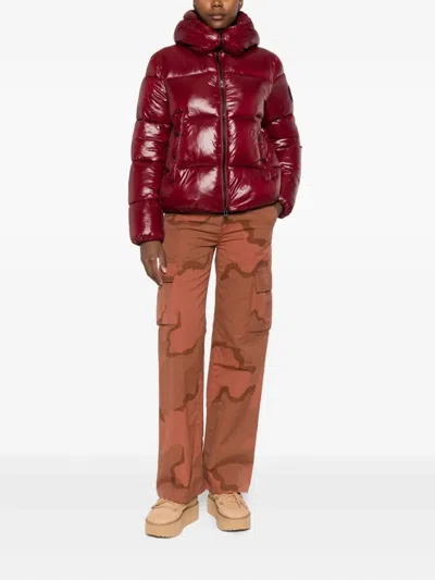 Save The Duck Biddy Hooded Down Jacket Clothing In Red