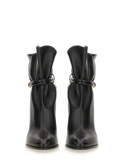 Isabel Marant Lolya Leather Boots In Black