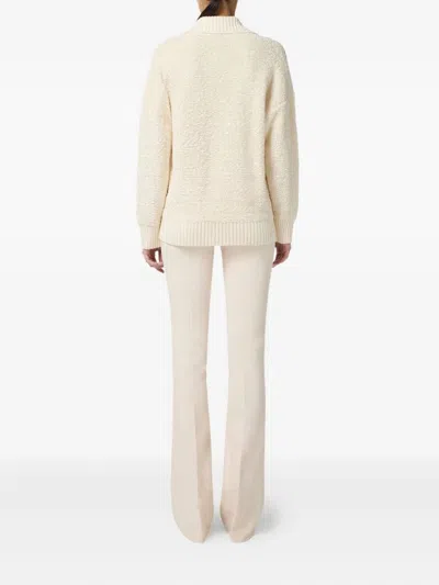 Elisabetta Franchi Tricot Jersey Clothing In White