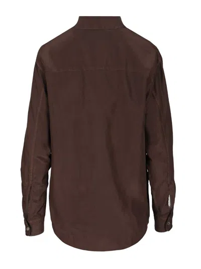 Barena Venezia Camicia Mimma Pura 100 Seta Trousers Brown In Brown