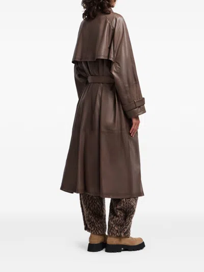 Emporio Armani Stylish Raincoat Featuring Belted Waist In Multi